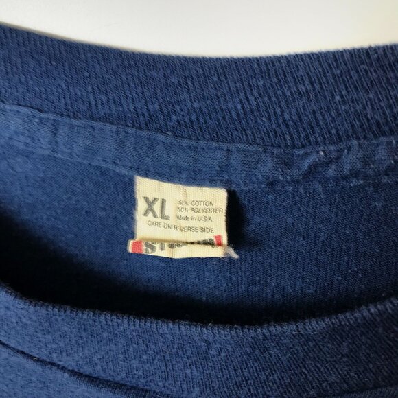 Vintage Screen Stars Blue Graphic Tee Medium USA Made Washington D.C. Shirt - Picture 14 of 15